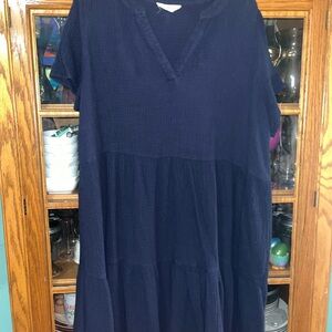 Lucky Brand Deep Blue Midi Dress